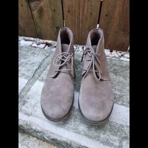 Dansko Women's Joy Boots Size 38 7 Brown Nubuck Lace Up